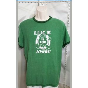 American Eagle Luck Is For Losers Retro T-shirt